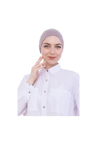 Modish Group Pratik Bone Pamuklu Tesettür İç Bone, Başörtüsü İçin Hazır Viskon Şapka, Namaz Günlük Kullanım İçin Açık Vizon