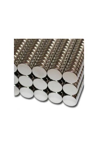 Yuvarlak Neodyum Mıknatıs, Güçlü Magnet, Ebat ve Adet Seçenekli 10 Lu Paket-10X1 Mm