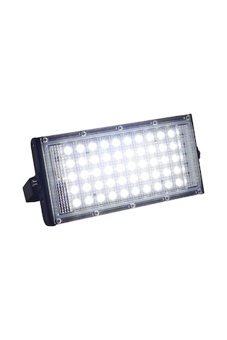 Konesam 50w Rgb Led Projeksiyon Lambası Ip66 Su Geçirmez 6500k Soğuk Beyaz Dış Mekan Feneri Pil Yok Serin Beyaz
