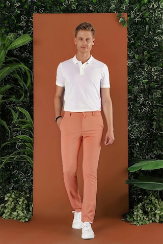 Efor Slim Fit Beli Lastikli Gofre Kumaş Mercan Spor Pantolon P 1126 Mercan