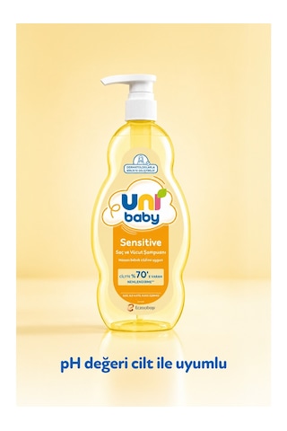 Uni Baby Sensitive Saç Ve Vücut Sampuanı 900 Ml X 6 Adet Tüm Saçlar