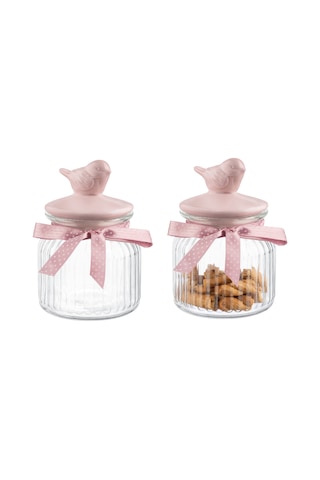 Madame Coco Kuşlu Kavanoz Silindir 650ml 1kkvnz0092650ml