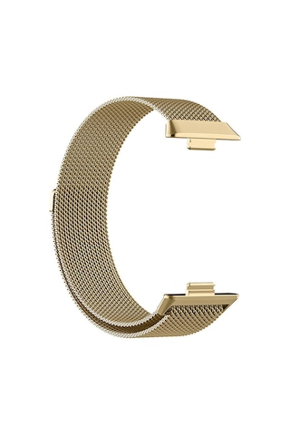 Huawei Watch Fit 3 Zore Krd-01 Metal Kordon-gold