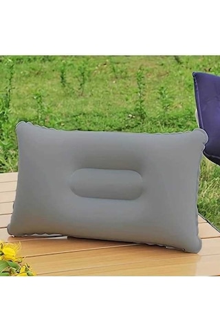 Trendooze Şişme Boyun Destek Yastığı, Konforlu Ofis Seyahat Gri Gri