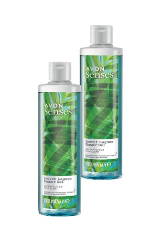 Avon Senses Secret Lagoon Su Meymeleri ve Misk Kokulu Duş Jeli 2 x 250 ML