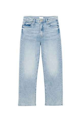 Mother Denim Şık Ve Rahat Zipli Bilek Boy Kot Pantolon Işık Mavi