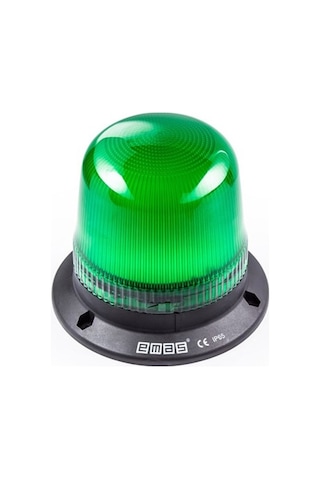 Emas It120g024 It Serisi Yeşil 24v Ac/dc Led Tepe Lambası 120mm