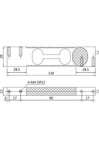 Tek Noktali Alüminyum Yük Hücresi Loadcell - Lps 3ML