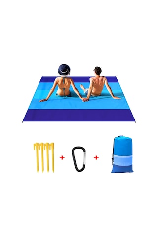 Fosenze Tpu Kaplama Su Geçirmez Çadır Matı - 140x200cm Yıldız Desenli, Katlanabilir, 4 Çivi İle Rüzgar Dayanıklı, Temizlenmesi Kolay Piknik/plaj Matı Çok Renkli