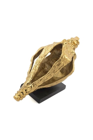 Cowry Gold Metal Dekor Obje 31x16x20cm