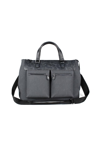 Seyahat Çantası Spor Çanta Unisex Gri Kanvas Kumaş El Valizi Gri