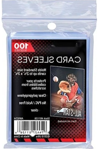 100 Adet Yumuşak Kart Kılıfı - 2-5/8" X 3-5/8", Şeffaf Koruma