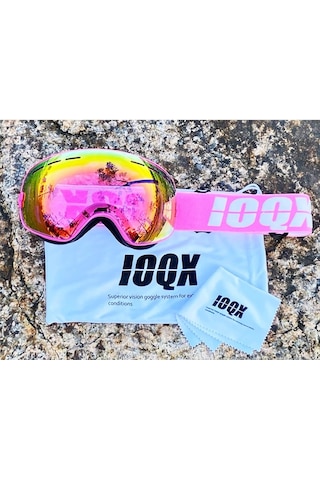 Schulzz Unisex Uv400 Anti Sis Renkli Kayak Snowboard Gözlüğü Pembe