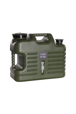 Musluklu Su Bidonu - Madfox Galon Air Pe - 18 Litre - Yeşil - 547309