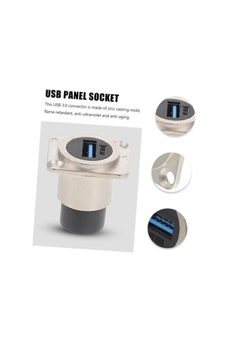 Usb Panel Monte Monker Endüstriyel Usb Bulkhead Konnektörünü Çinko Döküm Antiuv Yaşlanma Pc'lerinden Ayarlar