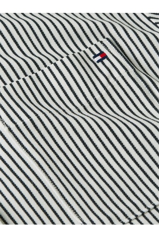 Tommy Hilfiger Pıque Strıpe Rlx Shırt Kadın Beyaz Uk Gömlek - Ww0ww47878