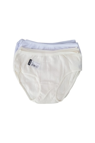 Tutku 0854 Kız Çocuk Jakarlı Bato-slip-külot - 12'li Kombin Çok Renkli