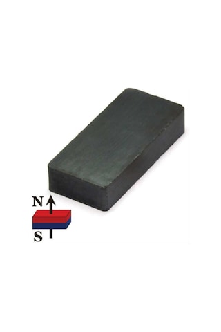 10 Adet 40X20X10 Köşeli Ferrit Kömür Seramik Magnet Mıknatıs