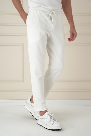 Efor Atp 033 Slim Fit Beyaz Spor Pantolon Beyaz