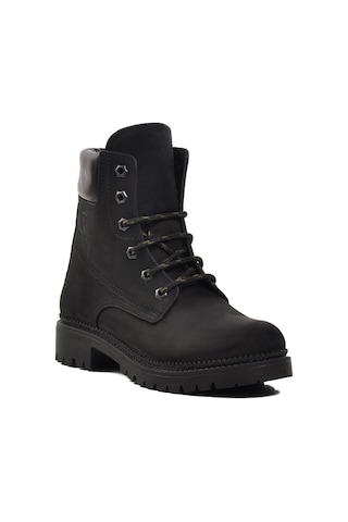 Ayakmod 90001-9 Siyah Nubuk İçi Polarlı Hakiki Deri Unisex Bot 001