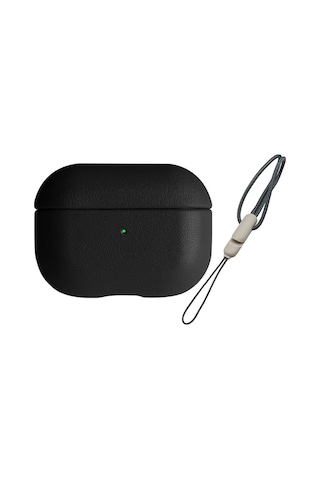 Airpods Uyumlu, 3 3.nesil 405 Deri Kılıf - Siyah