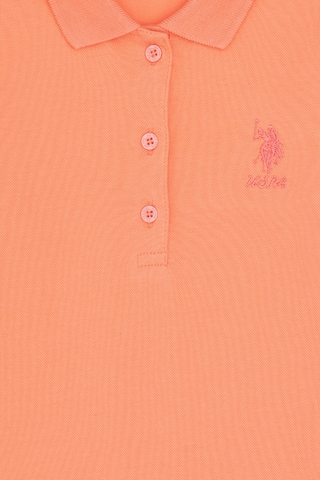 U.S. Polo Assn. Kız Çocuk Somon Polo Yaka Basic Sweatshirt 50296377-VR047