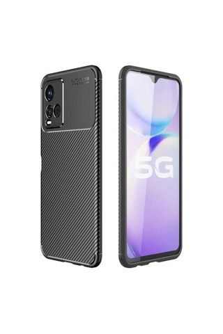 Vivo Y32 Kılıf Zore Negro Silikon Kapak Siyah