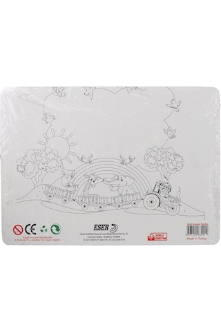 36 Parça Çocuk Puzzle + Boyama Neşeli Hayvanlar