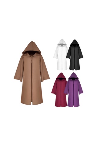 Cadılar Bayramı Kapşonlu Pelerin Unisex Çocuklar Çocuk Siyah