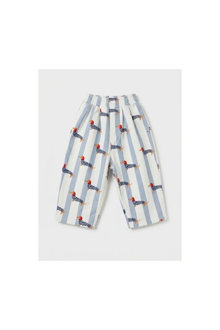 Poala Kids Dog Balloon Jeans Beyaz