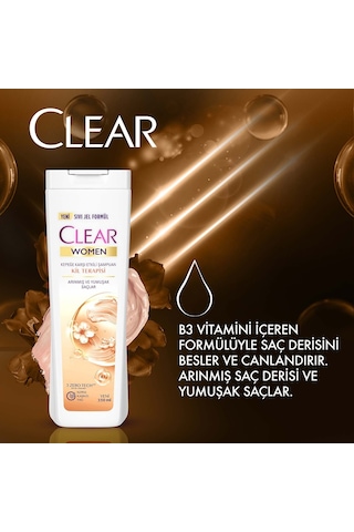 Clear Women Kil Terapisi Kepeğe Karşı Etkili Şampuan 350 ML