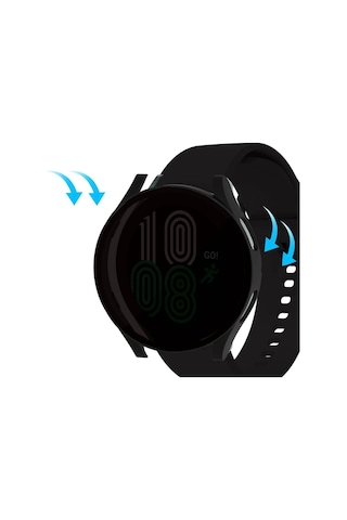 Samsung Galaxy Uyumlu 5 40mm Sert Pc Kasa Ve Privacy Hayalet Ekran Koruyucu Zore Watch Gard 32