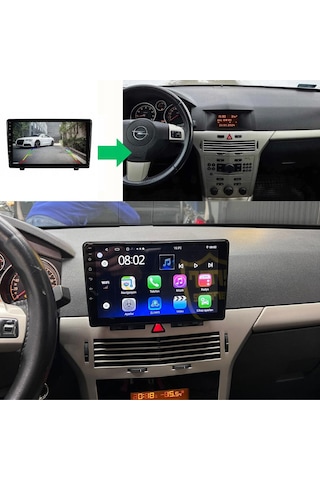 Opel Astra H Üst Bilgi Ekran Yerine Android Multimedya Sistemi 6-128 Myway 2004-2014 9"