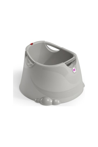 Okbaby Bebek Banyo Seti Opla Küvet + Hippo Duş Şapkası A.gri
