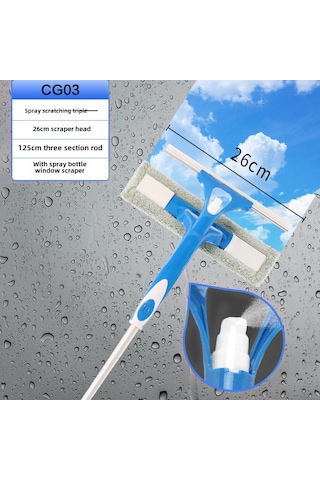 Wezone Mükemmel Kalite Evcil Cam Temizleyici: Çift Taraflı Tasarım, Banyo Ve Yüksek Katlar İçin Kullanıma Kolay Mavi Silecek Diğer