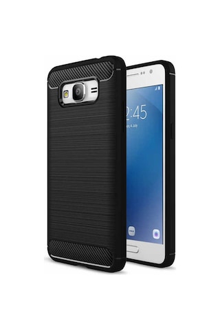Samsung Uyumlu Galaxy J2 Prime Kılıf Zore Room Silikon Kapak Siyah
