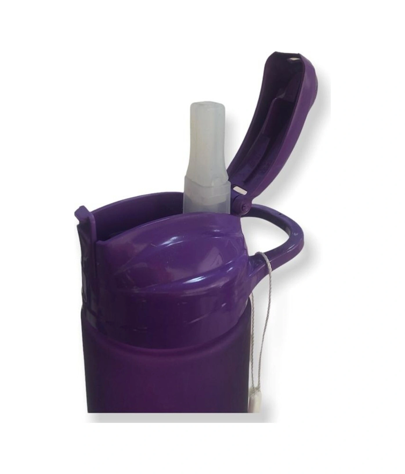 Unbeaten Tritan Pipetli Matara Suluk 600 Ml Mor Mor