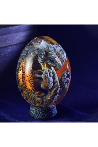 Folinda Yeşil Ejderha Yumurtası Dekoratif Ev Aletleri, Lava Tabanlı Işıklı Reçine Heykeli, Halloween Ev Dekorasyonu