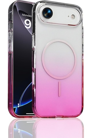 Apple Uyumlu iPhone 17 Air Kılıf M-safe Şarj Özellikli Zore Septik Silikon Kapak Mor