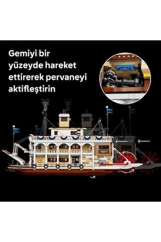 Buharlı Nehir Gemisi Koleksiyonluk Dekoratif Tekne Yapım Seti