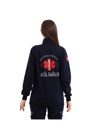 Paramedik Balıkçı Yaka Outlet Sweat - Lacivert Lacivert