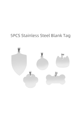 Two Trees Pet Kimlik Etiketi Dıy Lazer Gravür İçin Paslanmaz