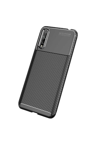 Huawei P Smart S (Y8P) Kilif Karbon Silikon Case 406653312