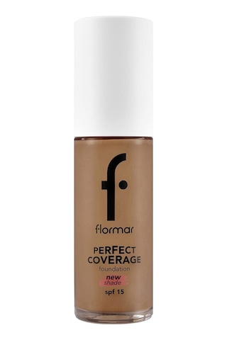 Flormar Perfect Coverage Yoğun Kapatıcı Su Bazlı Fondöten (Sıcak Alt Ton) -136 Chesnut -8682536070652