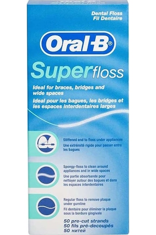 Oral-b Super Floss Diş İpi 50'li X 3 Adet