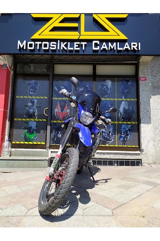 Yamaha Xt660R Xt 660R Uzun Ön Cam Koyu Füme Zeus 42cm 4mm