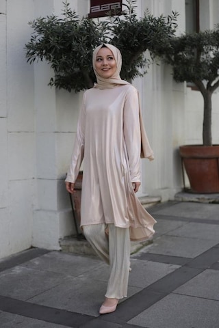 Dore Tunik Pantolon İkili Takım Altın