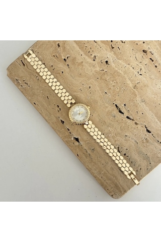 Savior Collection Anka Gold Beyaz Saat