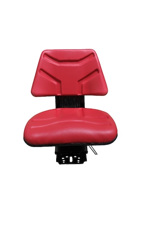 Kırmızı Pm 210 Düz Arkalıklı Ileri Geri Kızak Traktör Koltugu