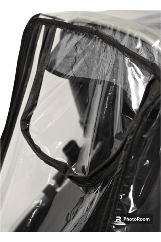 Tois Baby Ultra Lüks Fermuarlı Bebek Arabası Yağmurluğu Siyah Bütün Bebek Arabalarına Uyumludur Yzr Şeffaf